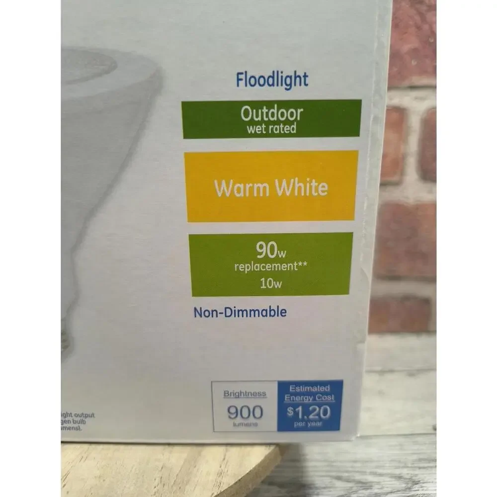 GE Basic LED 10W Spot Light Outdoor Warm White 90W 900 Lumens 2 Pack NIB